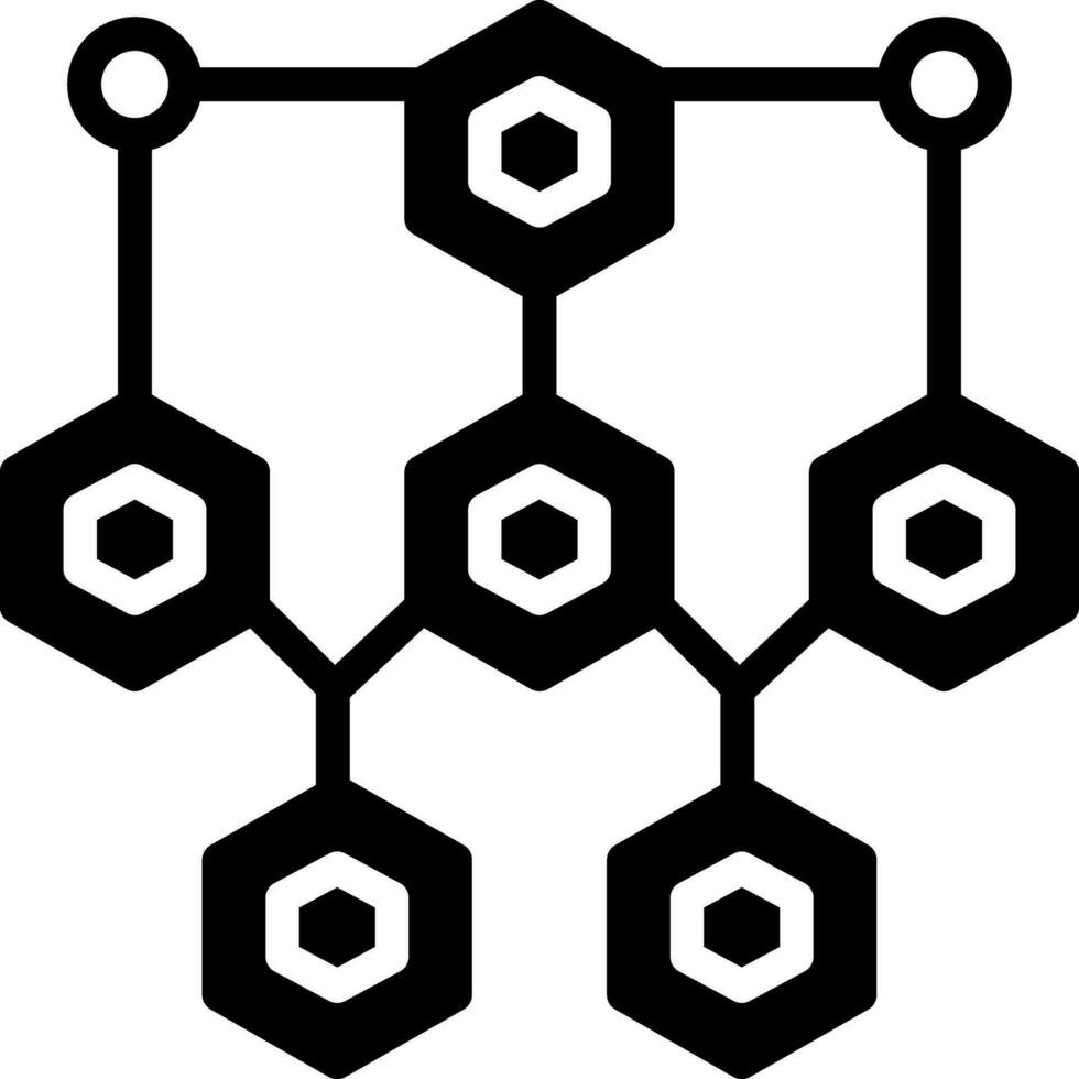 solide icône pour structure vecteur