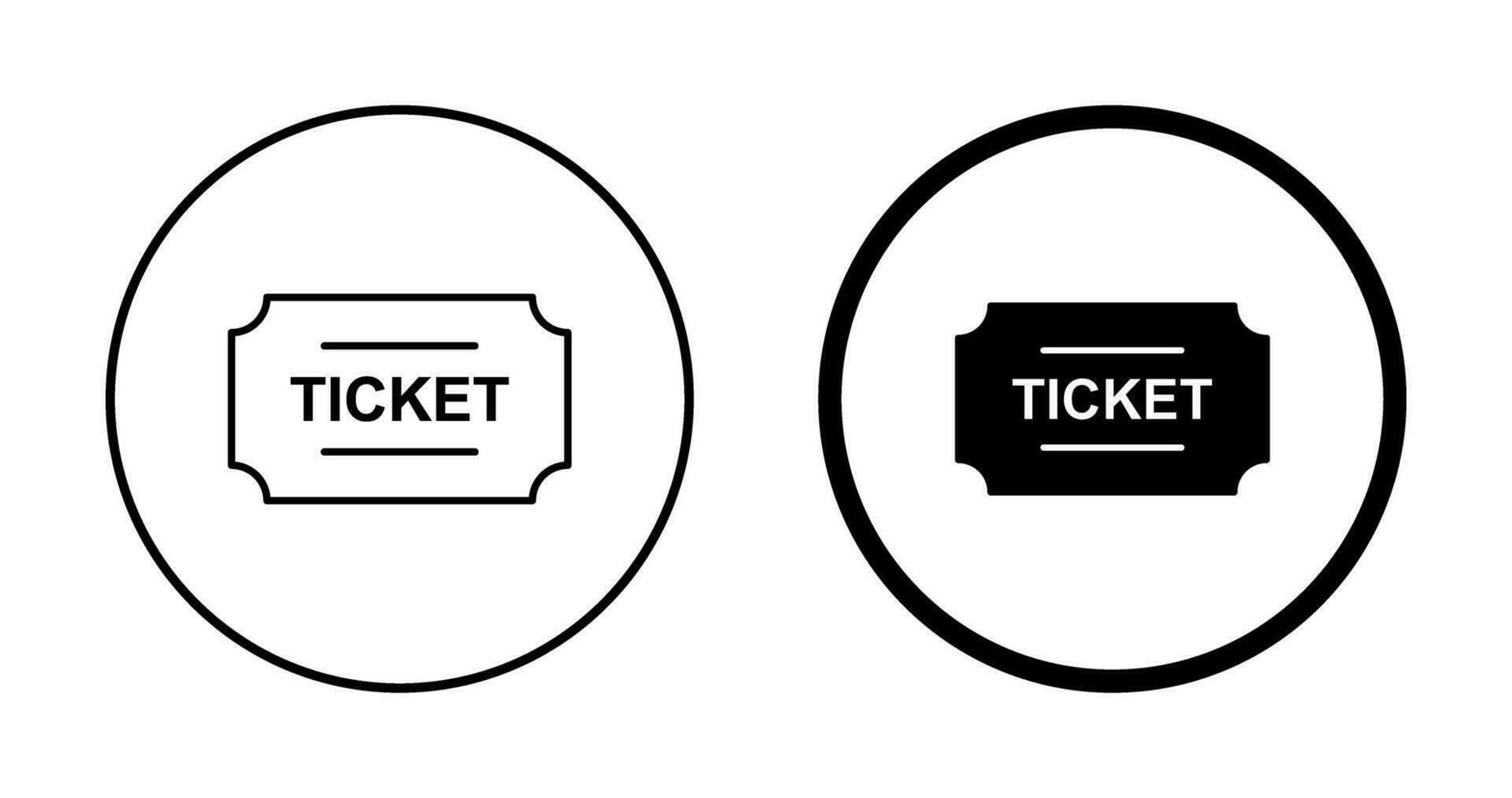 icône de vecteur de billets