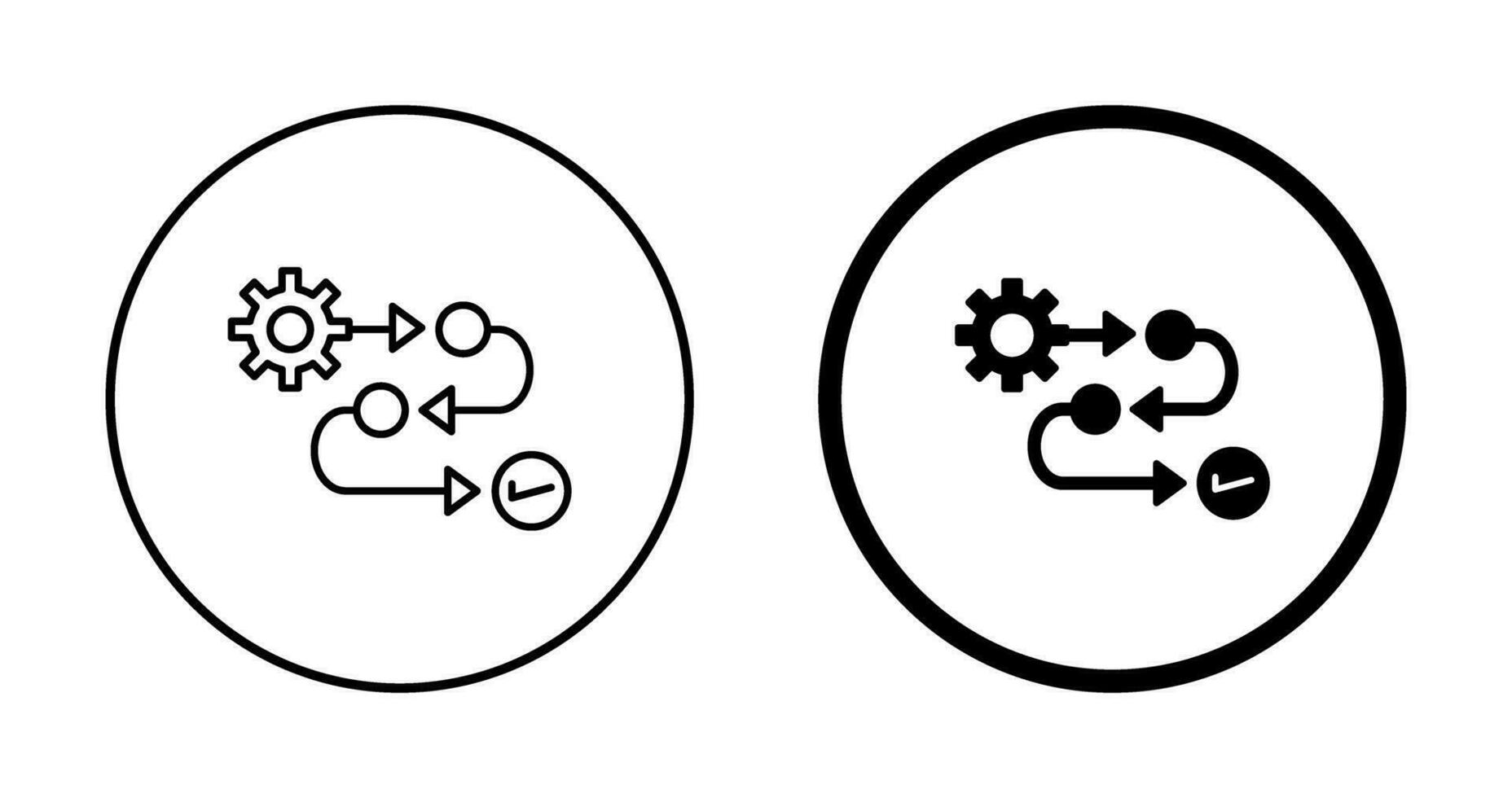 icône de vecteur de processus