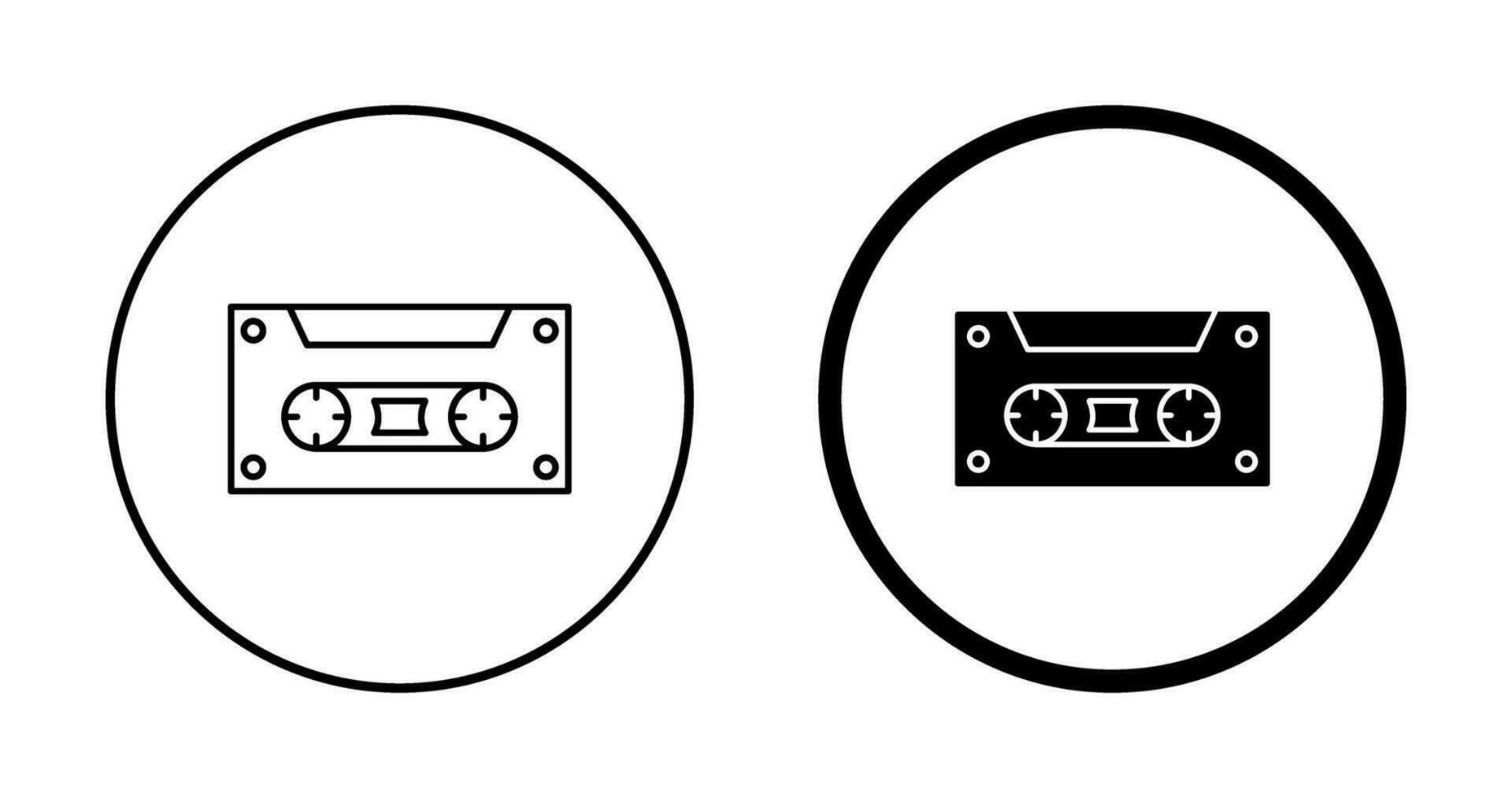 icône de vecteur de cassette