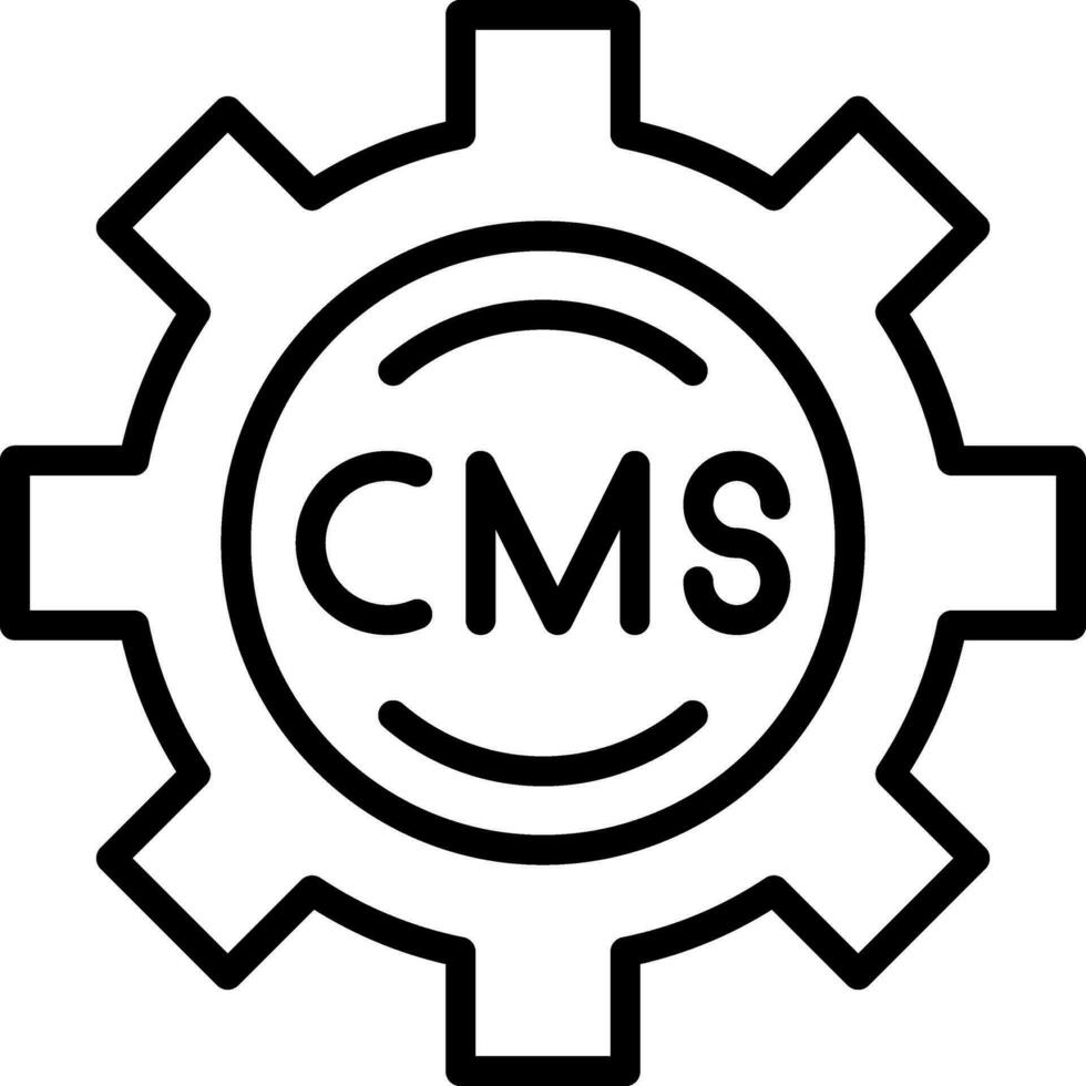 cms vecteur icône conception