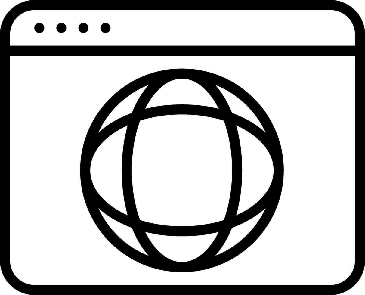 conception d'icône de vecteur de navigateur