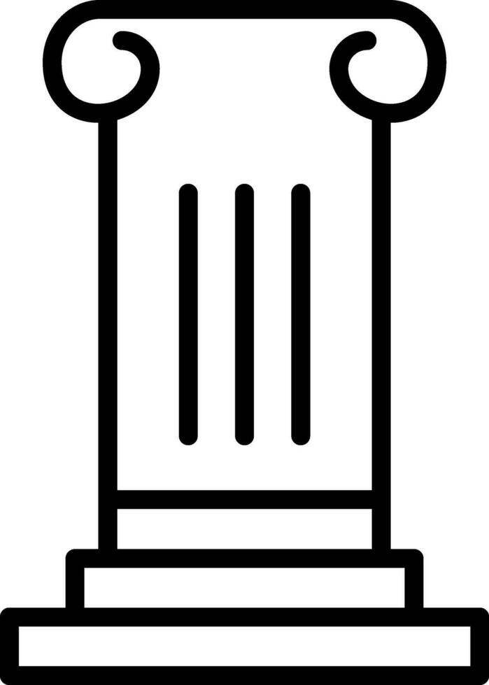 conception d'icône de vecteur de colonne