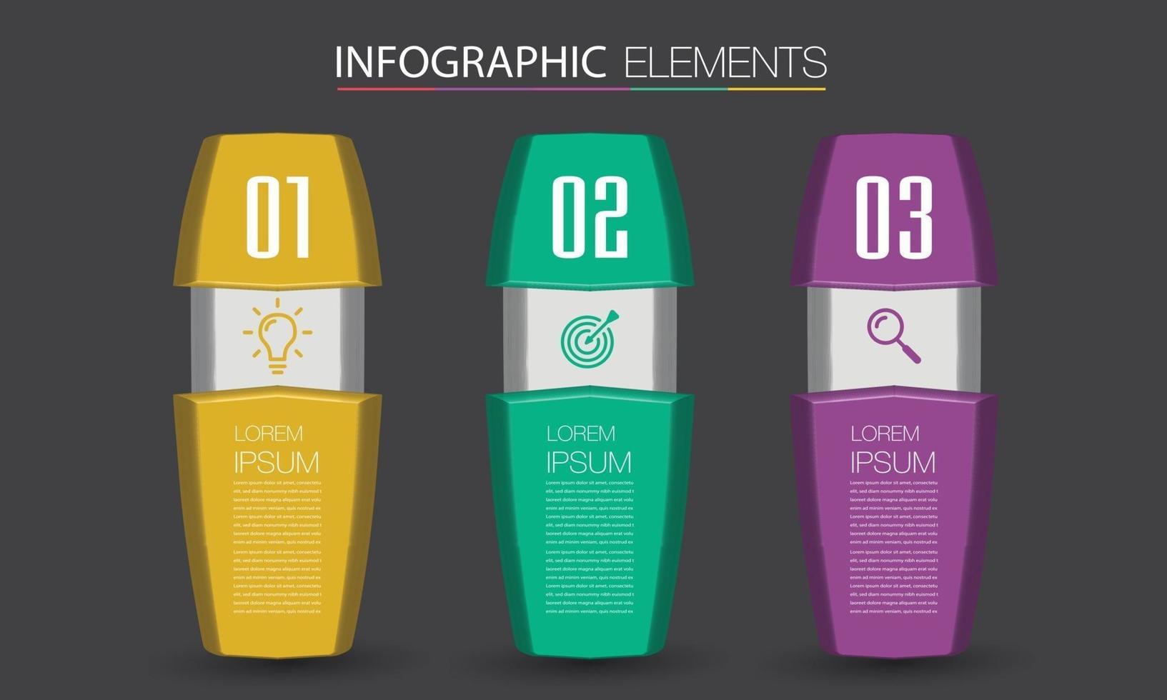 infographie de bannière de modèle de zone de texte moderne vecteur