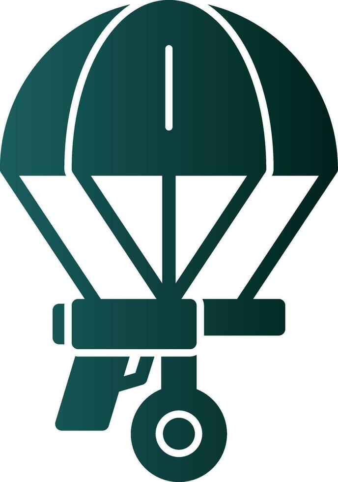 conception d'icône de vecteur de parachutisme