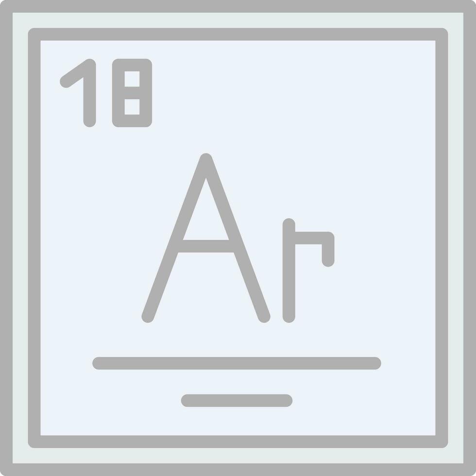 argon vecteur icône conception