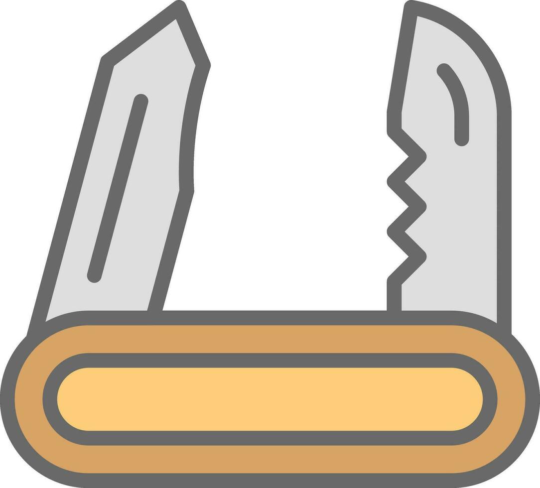 conception d'icône vectorielle de couteau suisse vecteur