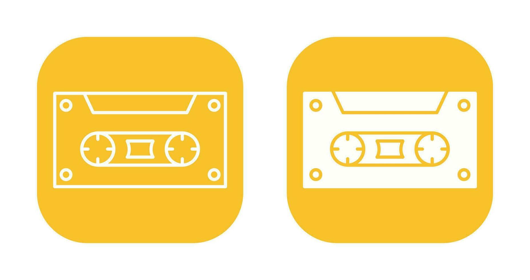 icône de vecteur de cassette