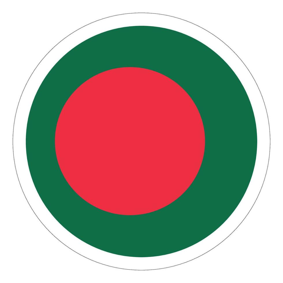 bangladesh drapeau cercle. drapeau de bangladesh dans rond cercle vecteur