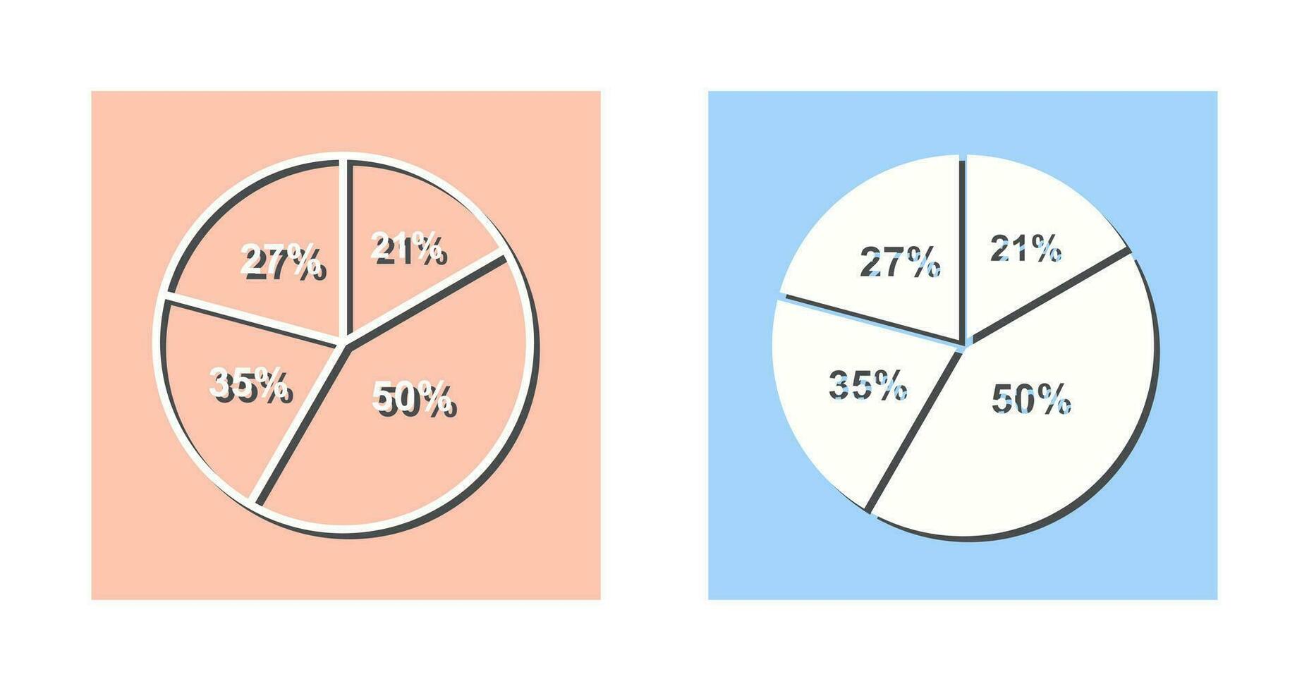 icône de vecteur de graphique à secteurs