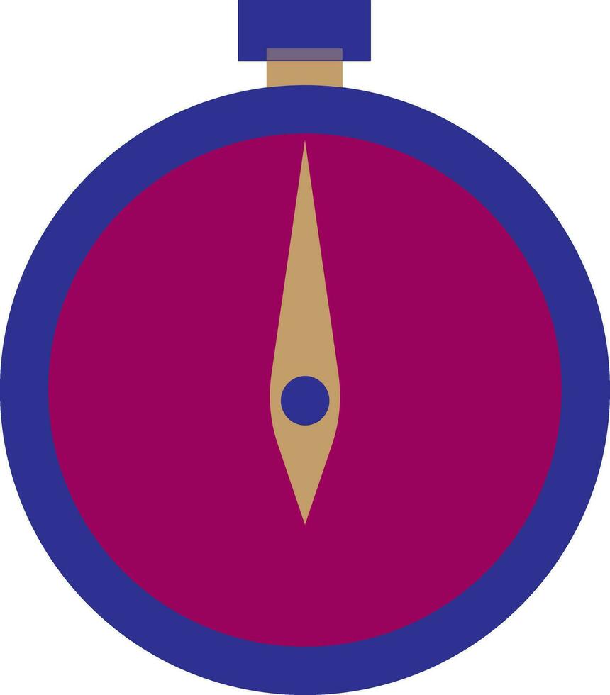 sport chronomètre dans rose et bleu couleur. vecteur