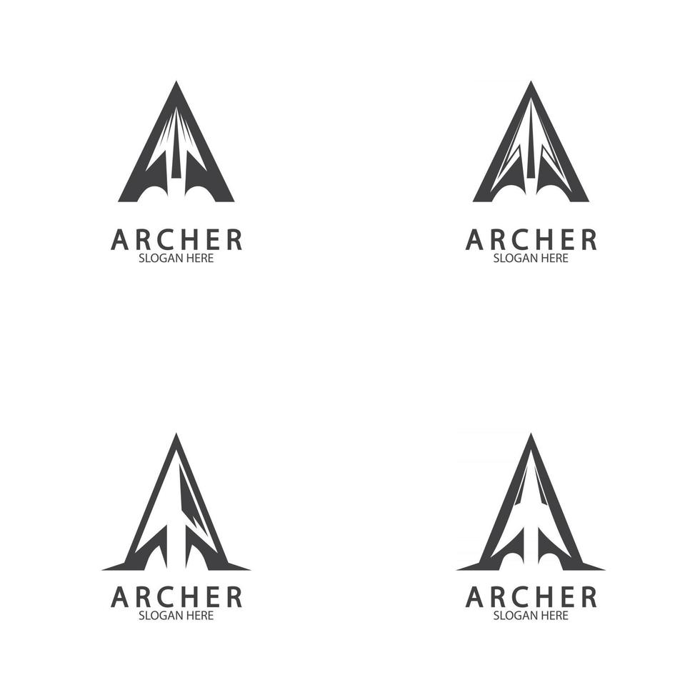 vecteur de logo et symbole archer