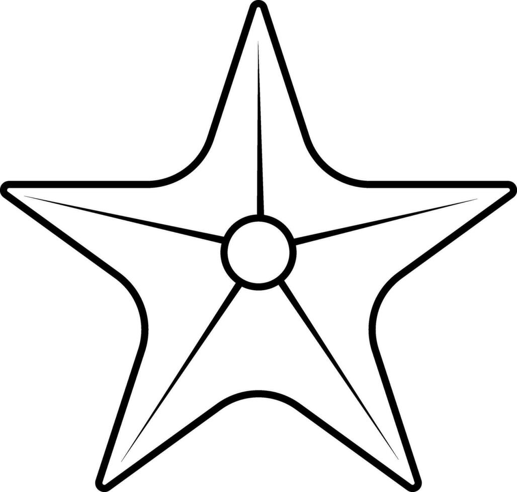 étoile de mer sur blanc Contexte. vecteur