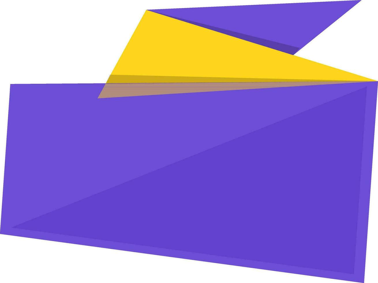 ruban illustration dans violet et Jaune Couleur combinaison. vecteur