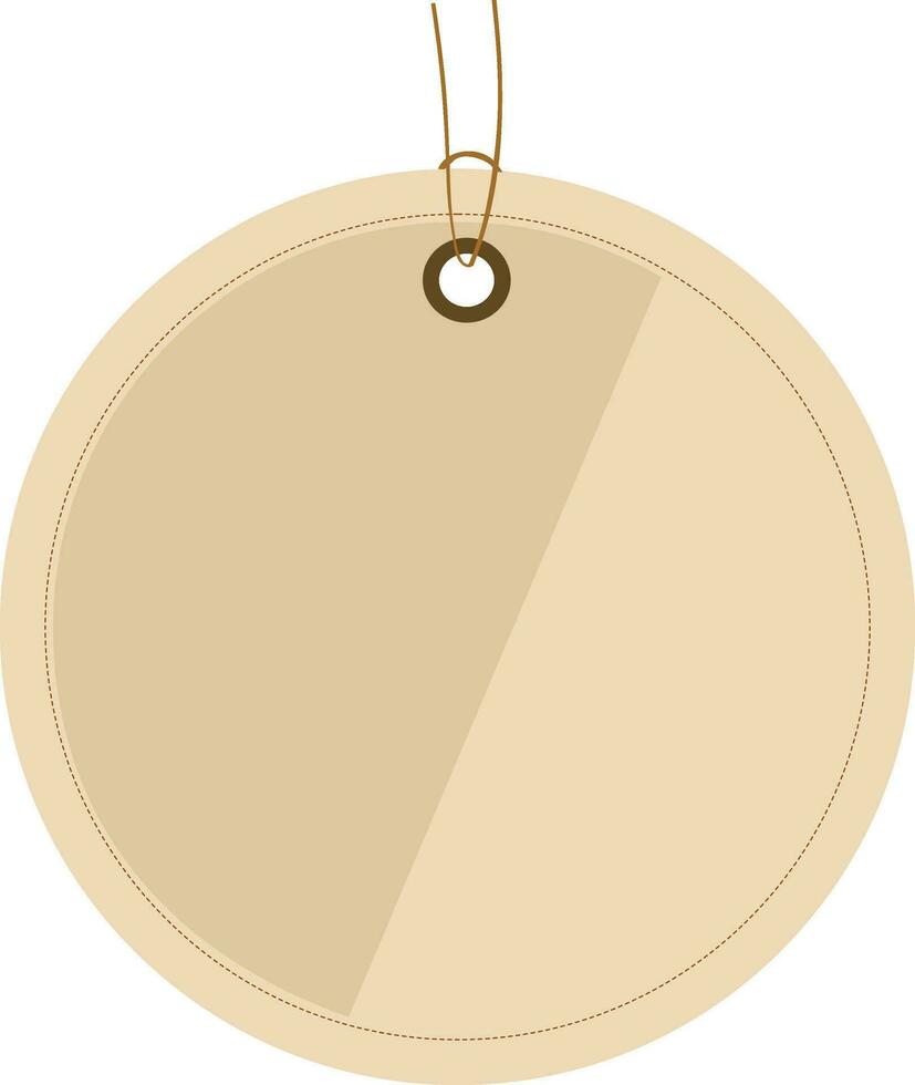 circulaire forme pendaison prix étiquette illustration. vecteur