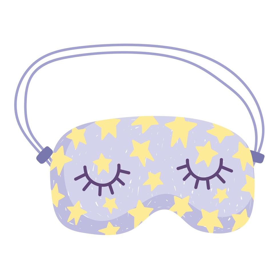 masque de sommeil mignon vecteur