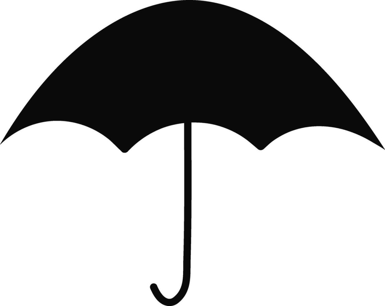 noir parapluie sur blanc Contexte. vecteur
