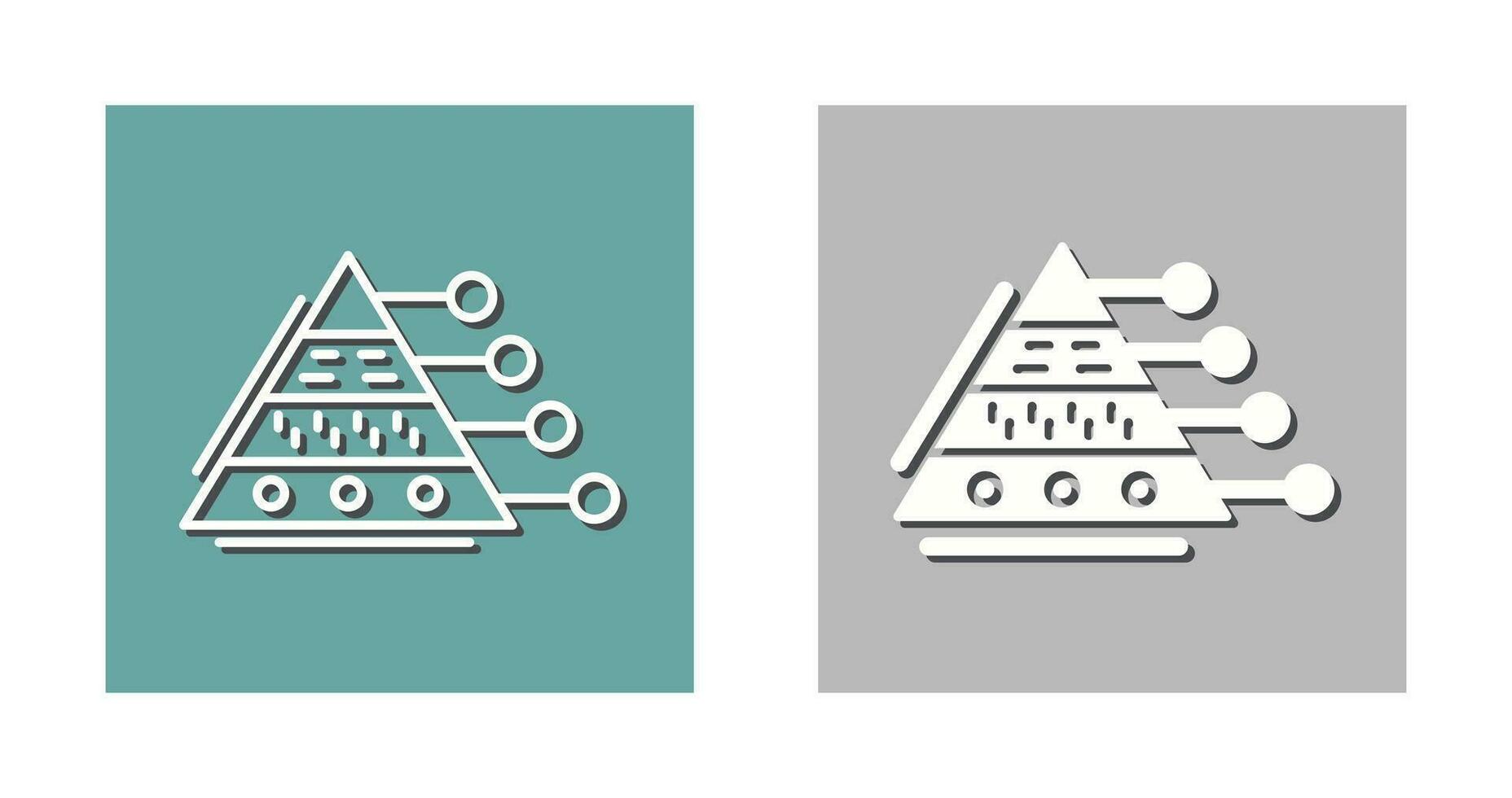 icône de vecteur graphique pyramide