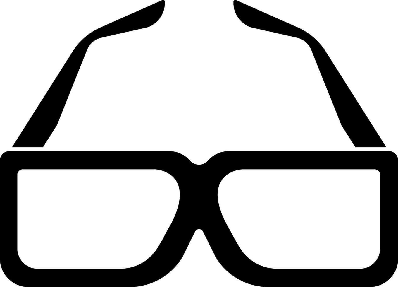 lunettes dans noir et blanc couleur. vecteur