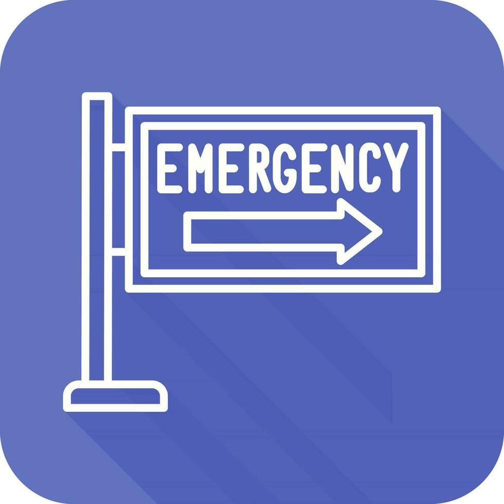 icône de vecteur de signe d'urgence