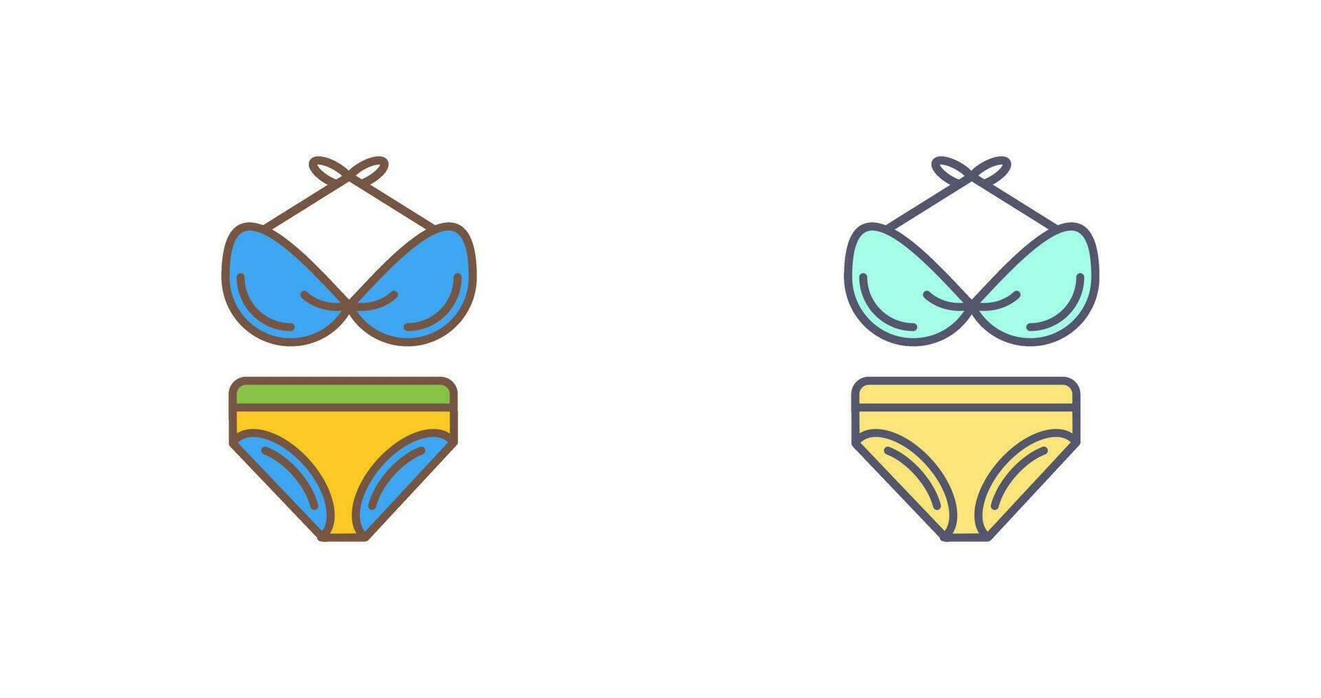 icône de vecteur de bikini