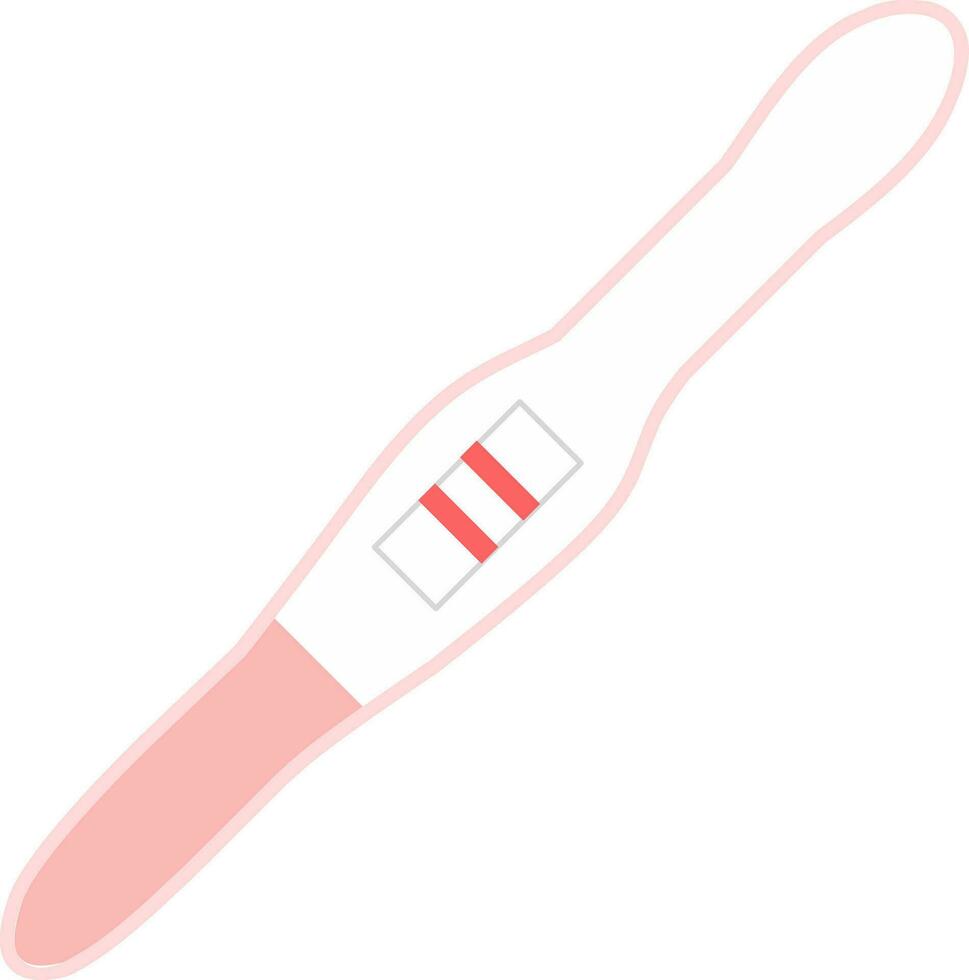 positif grossesse tester pack vecteur illustration. en forme pour femme la fertilité éducation.