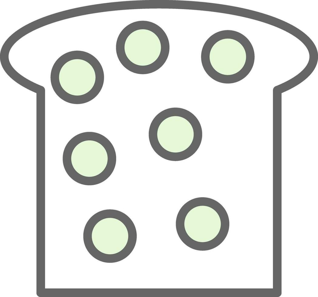 conception d'icône de vecteur de pain grillé