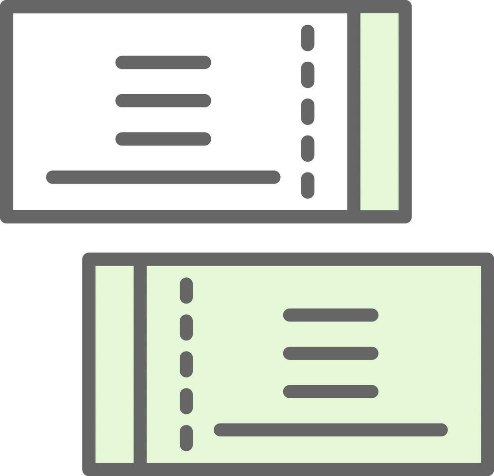 conception d'icônes vectorielles de billets vecteur