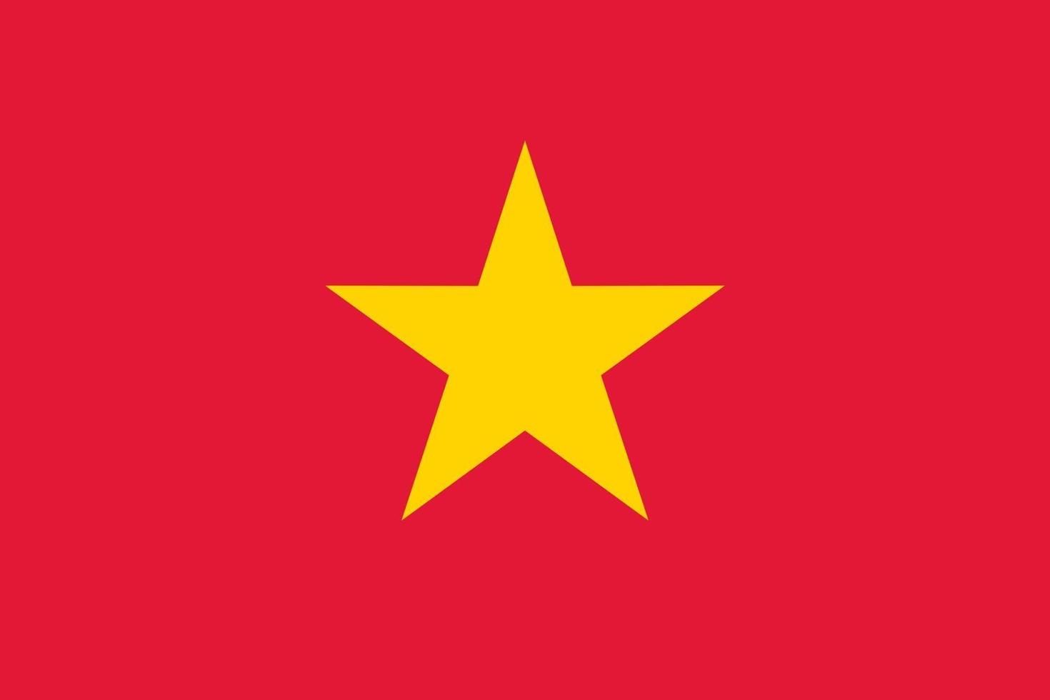 drapeau officiel du vietnam vecteur
