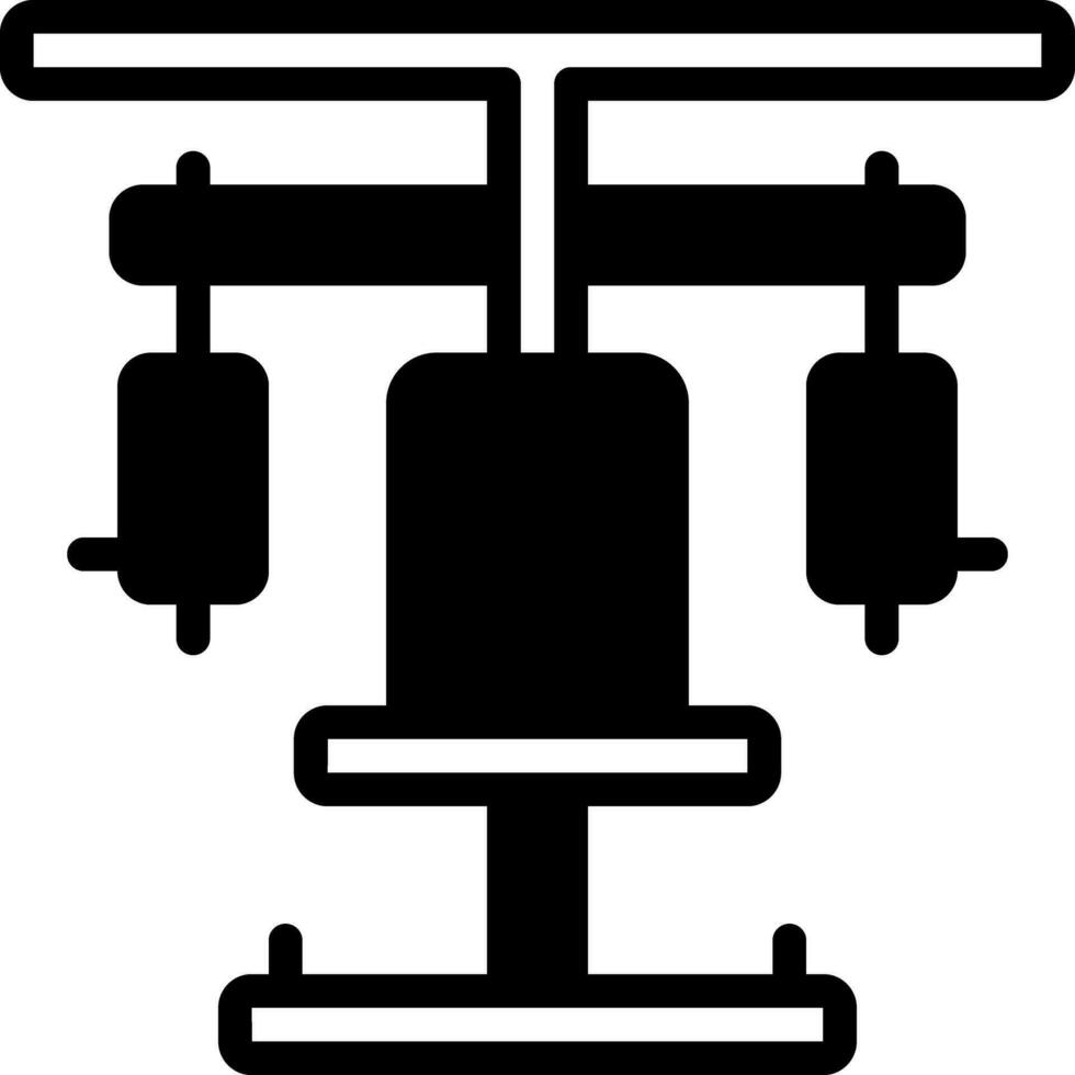 solide icône pour Gym vecteur