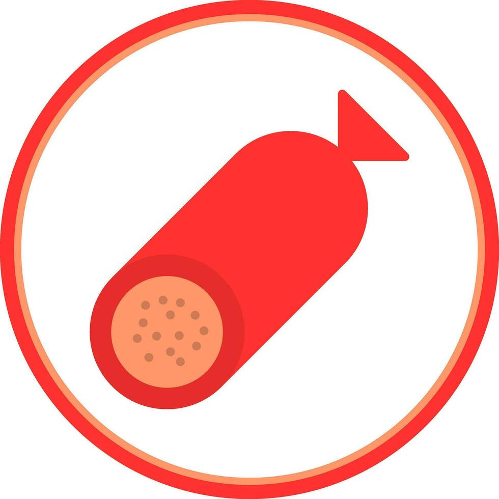 conception d'icône de vecteur de salami