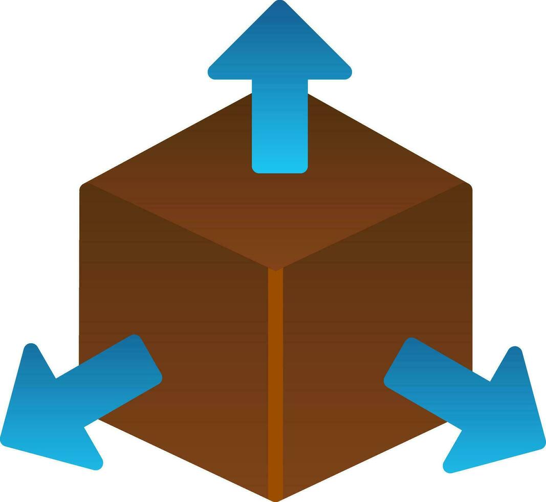 conception d'icône de vecteur de cube