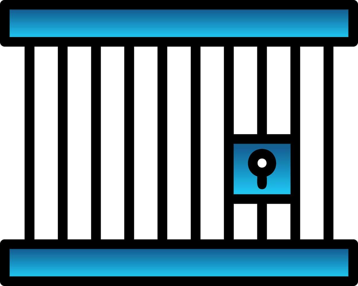 conception d'icône de vecteur de prison