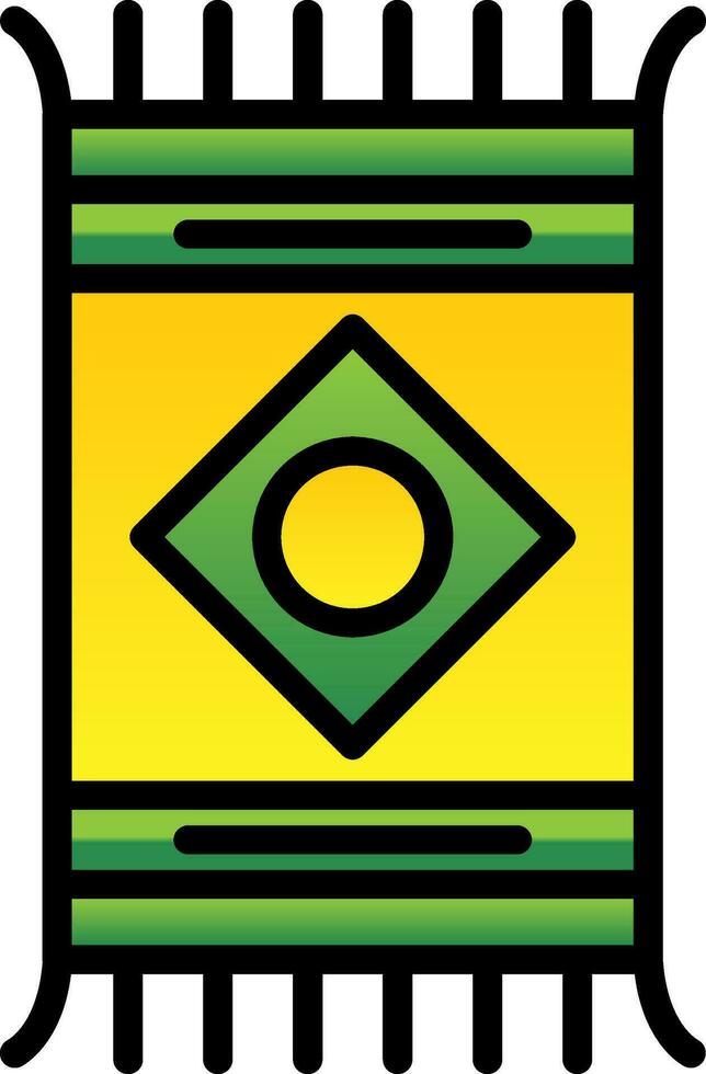 conception d'icône de vecteur de tapis