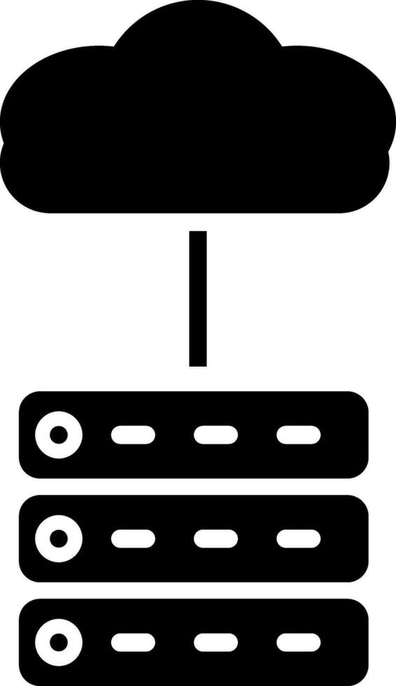 vecteur illustration de nuage l'informatique serveur.