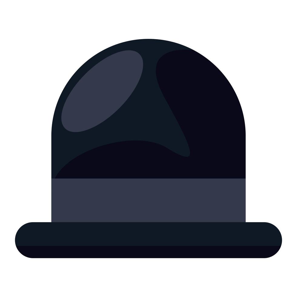élégant chapeau noir vecteur