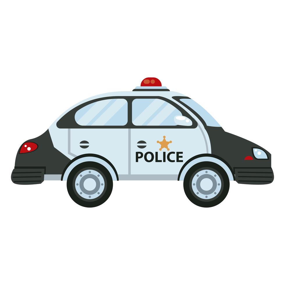icône de véhicule de la ville de patrouille de police vecteur