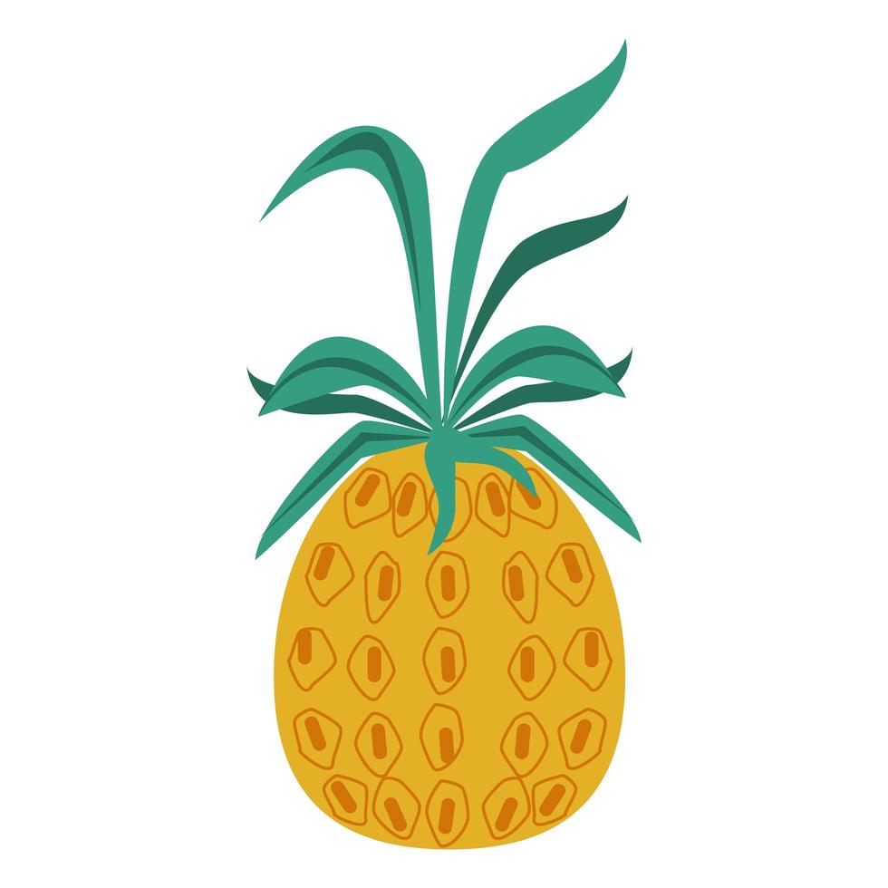 fruit d'ananas frais vecteur