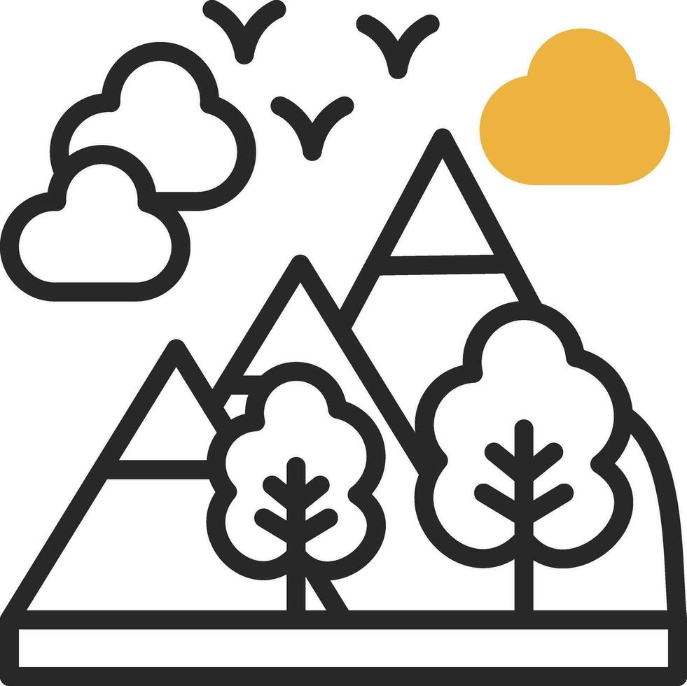 Alpes vecteur icône conception
