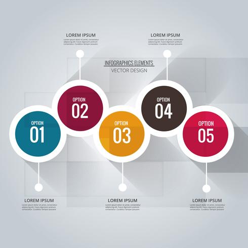 Abstrait infographie créatif vecteur