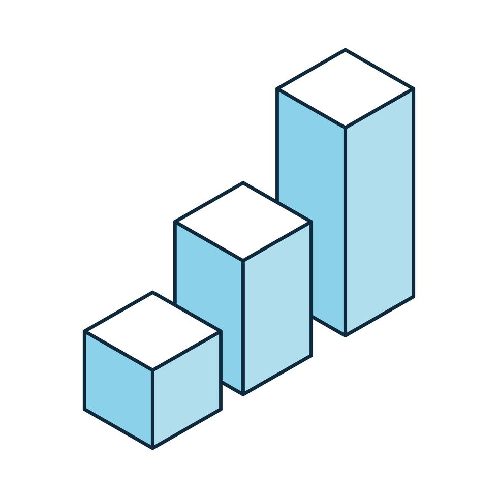 barre de diagramme financier vecteur