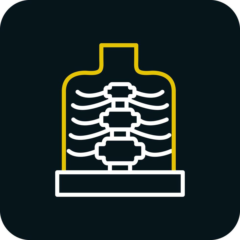 cage thoracique vecteur icône conception