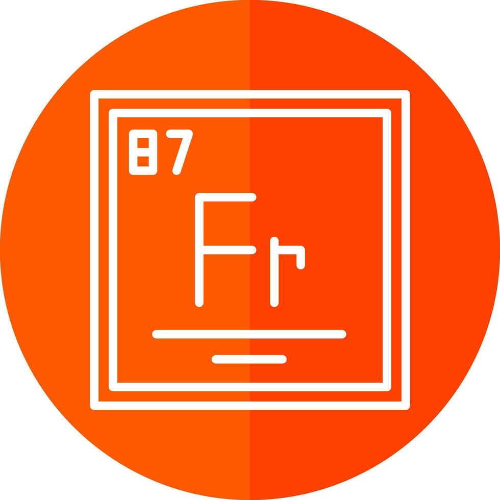 francium vecteur icône conception