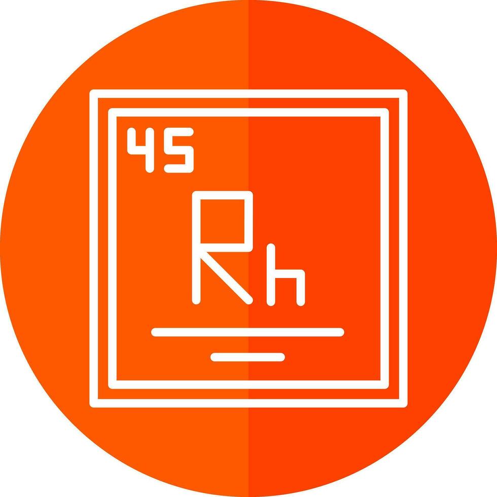 rhodium vecteur icône conception