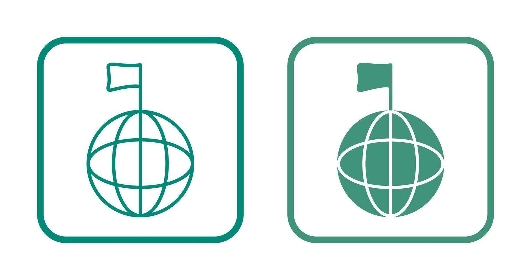 icône de vecteur de signaux mondiaux uniques