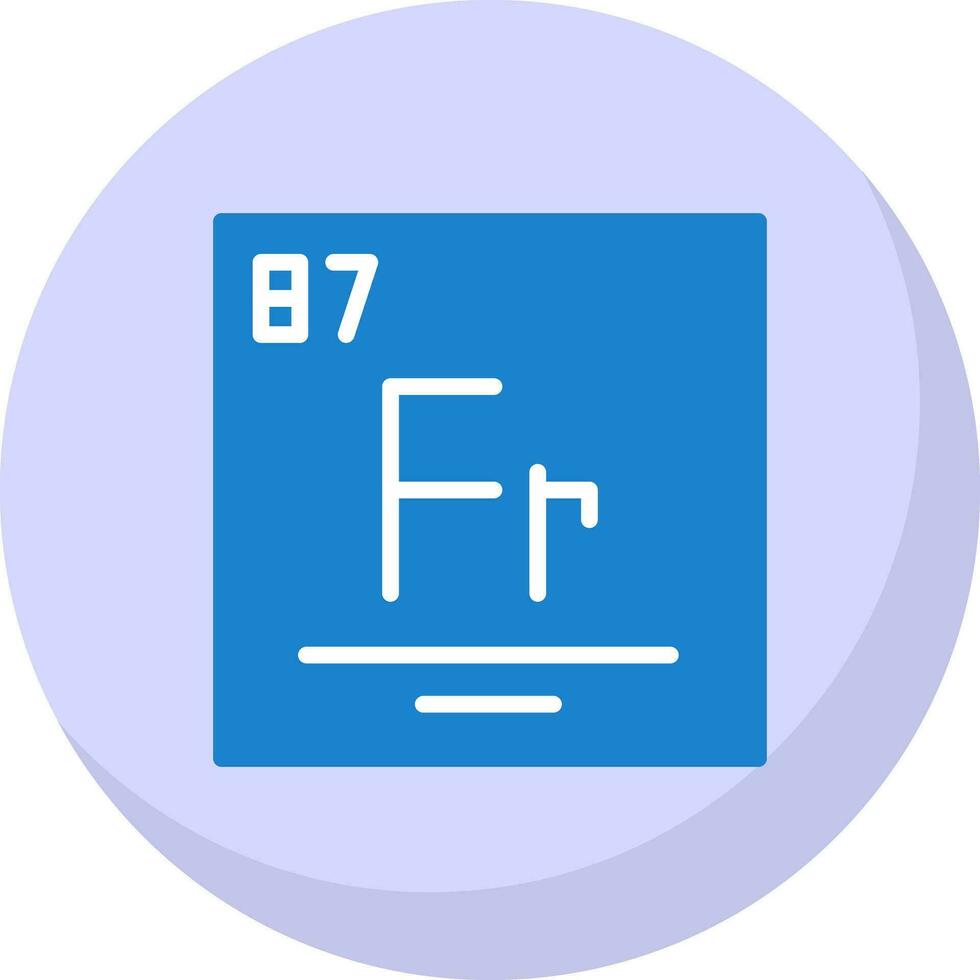francium vecteur icône conception