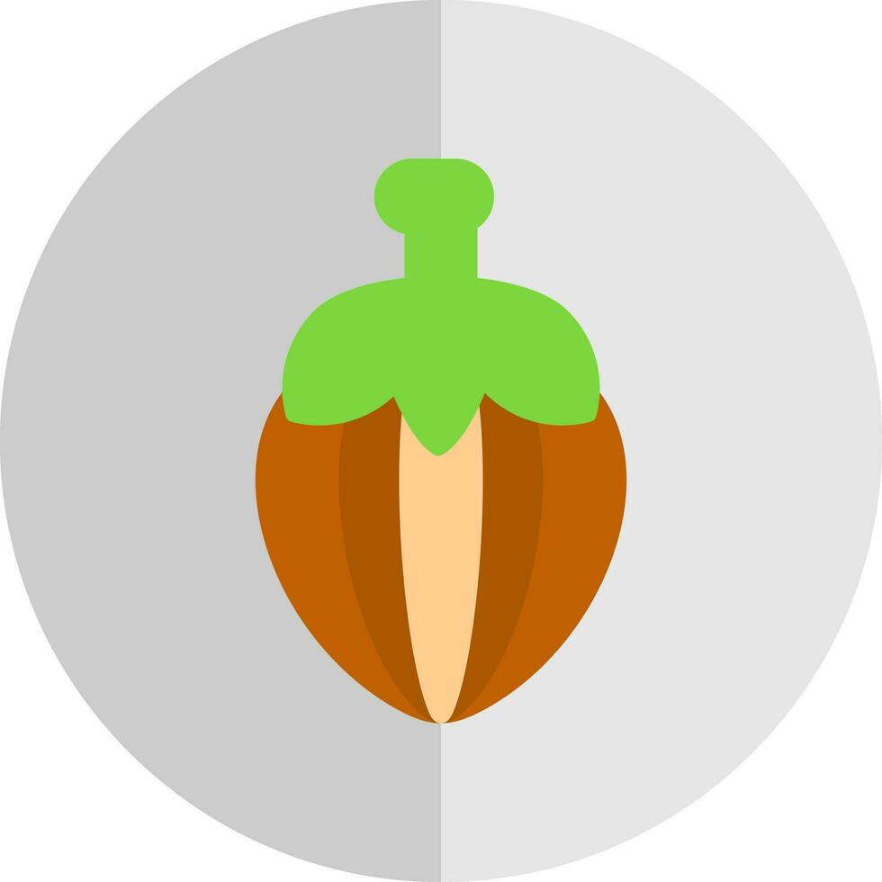 conception d'icône de vecteur de noisette