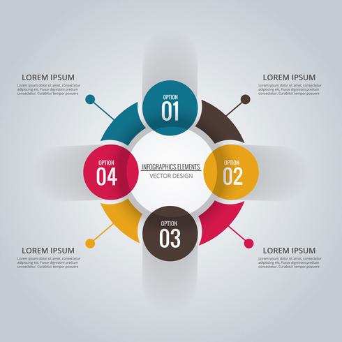 Abstrait infographie créatif vecteur