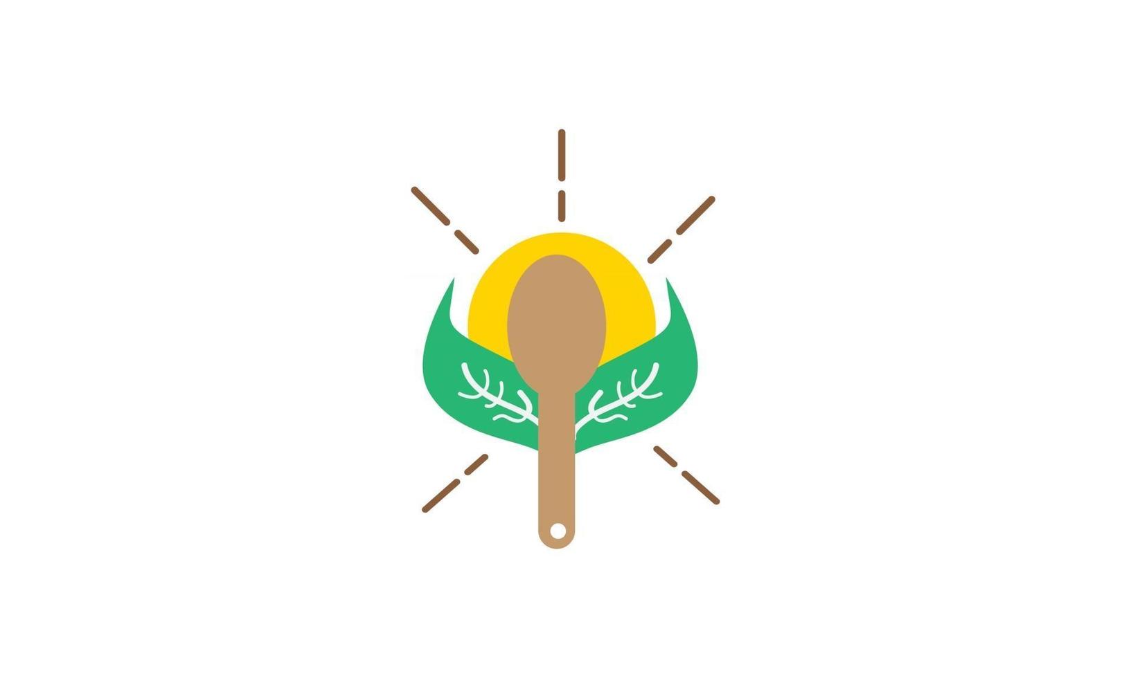 icône de cuillère pour le logo du restaurant vecteur