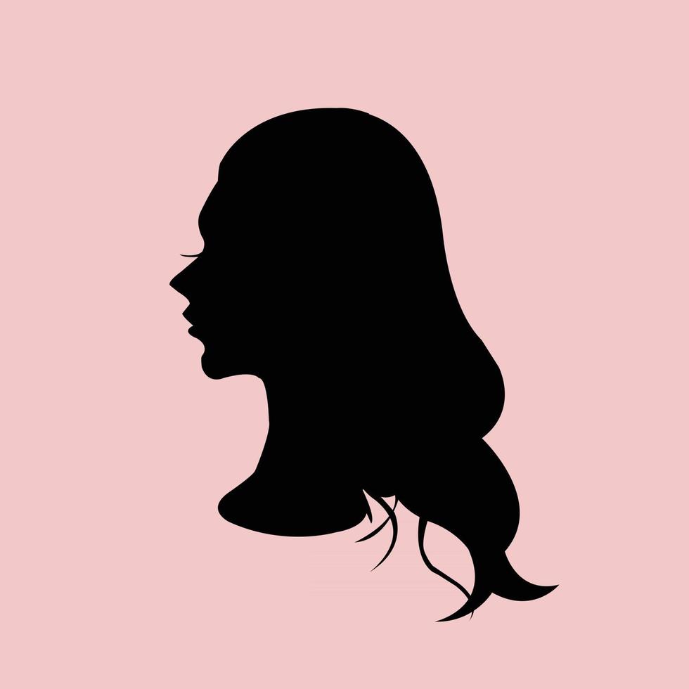 silhouette de belles femmes vecteur